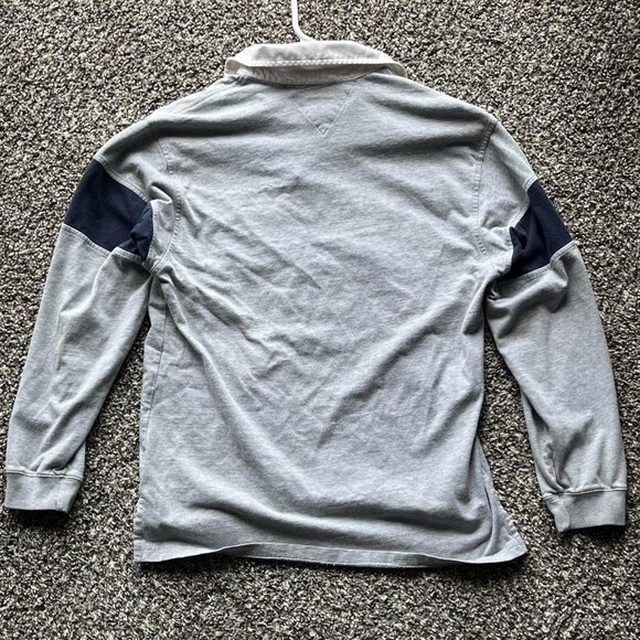 Vintage 90s Tommy Hilfiger Gray Long Sleeve Button-Down Shirt XL – Collared - Picture 3 of 4